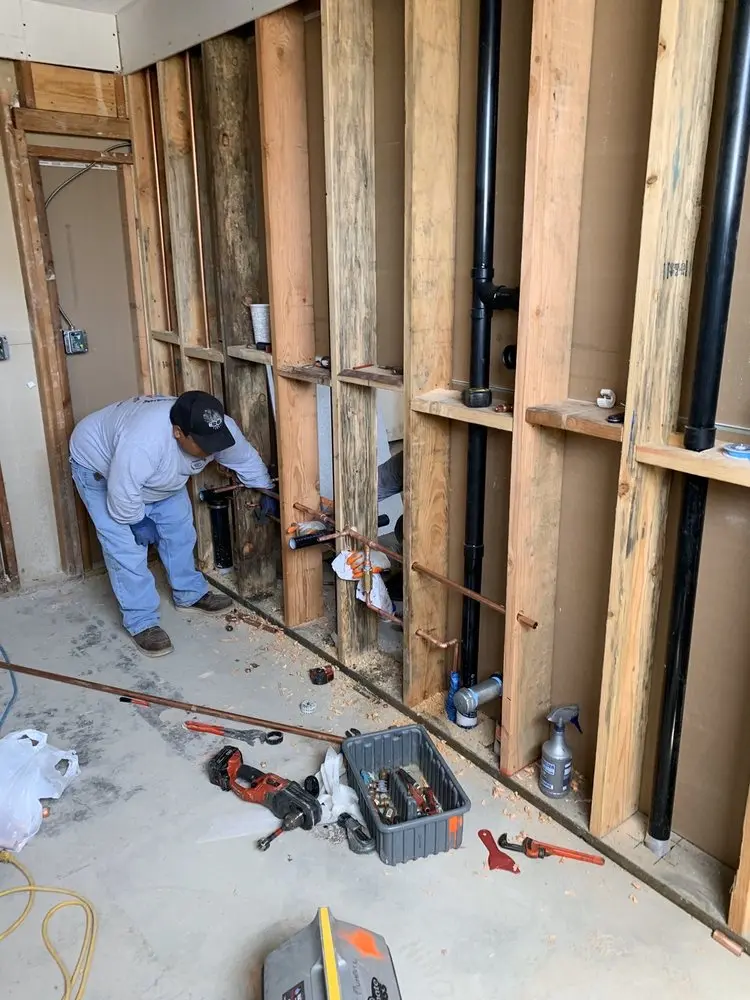 Commercial rough-in plumbing for Gas Line Repair in Oronoque Hills South